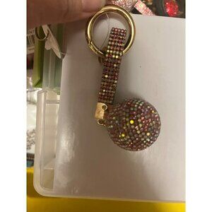 NWT PINK DISCO BALL KEYCHAIN 5 INCHES LONG LIGHTWEIGHT BLING